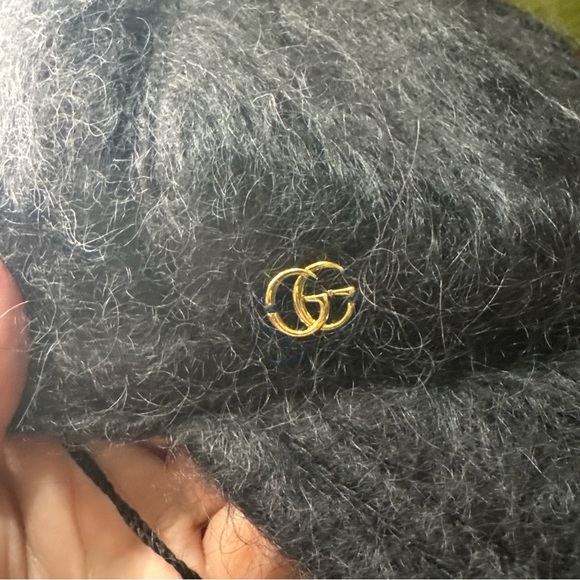Gucci Black Mohair Baseball Hat NWT - Picture 6 of 7